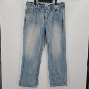 NEW BKE Denim SETH Loose Straight Leg Light Wash Men's Jeans 40R‎ (40X31)